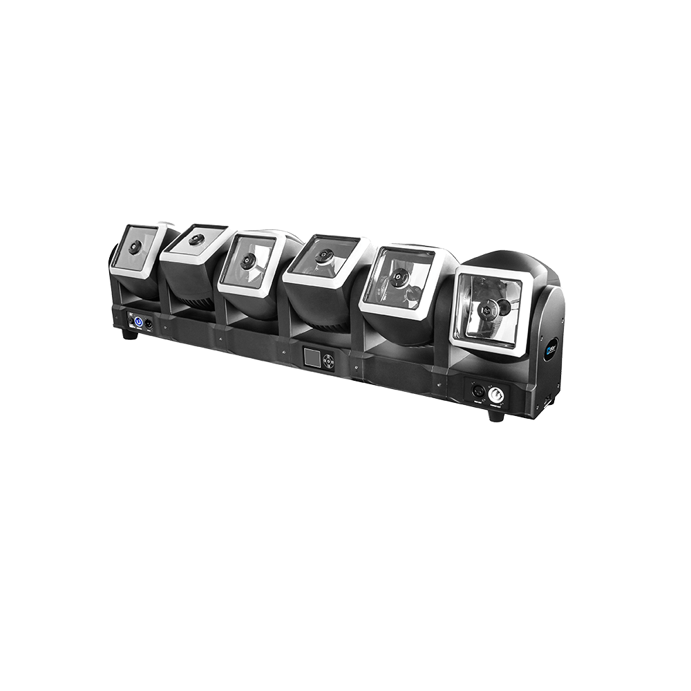 Crazybar 66 – Lyre LED beam pack, 6 × 30 × 0.2W, LED RVB SMD 3 en 1 
