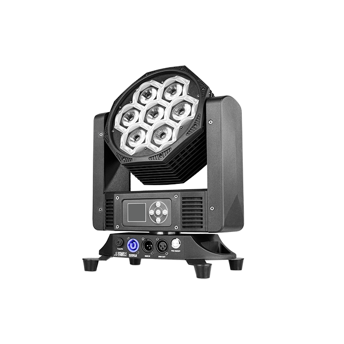 Smartwash 712E – Lyre wash LED, 7 × 12 W (RVBB), 60 × 0.2 W (RVB) 